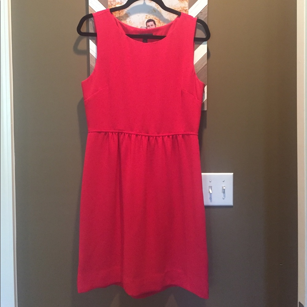 J.Crew Red Sleeveless Dress
